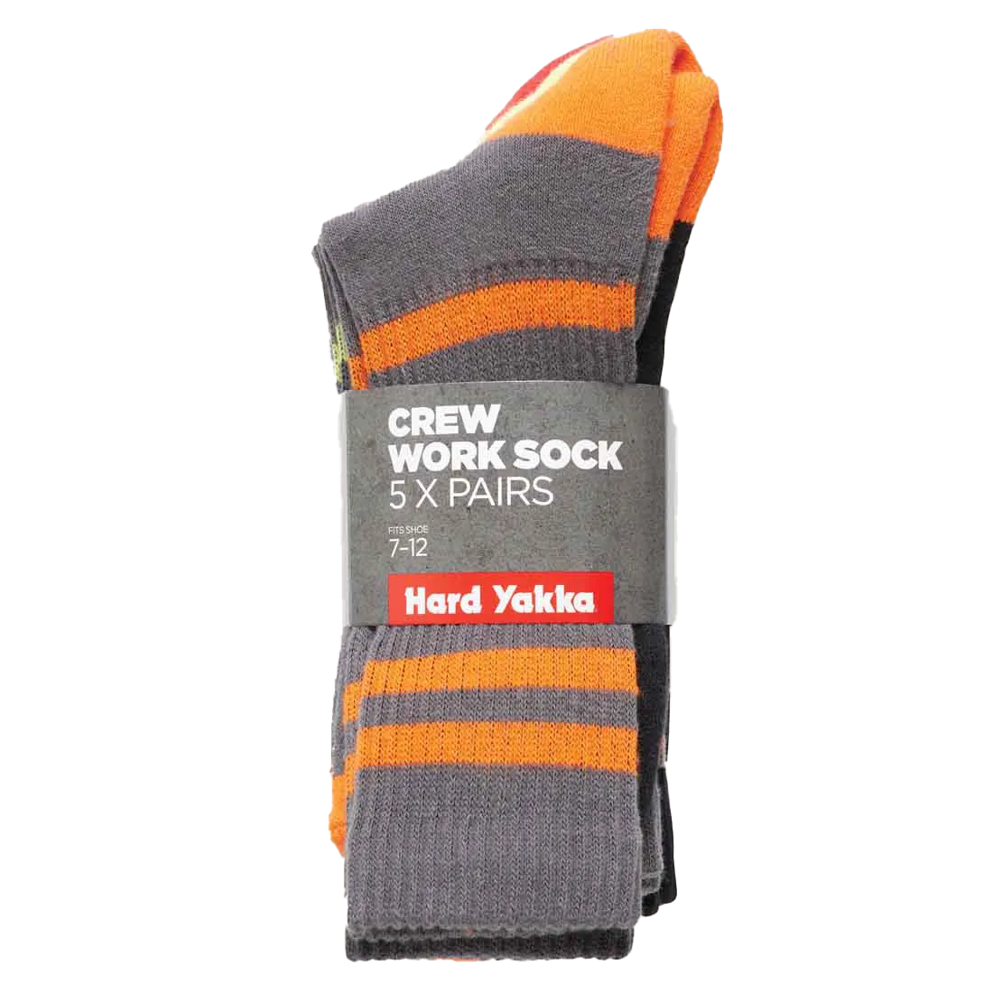 Hard Yakka Crew Five Pack Worksock
