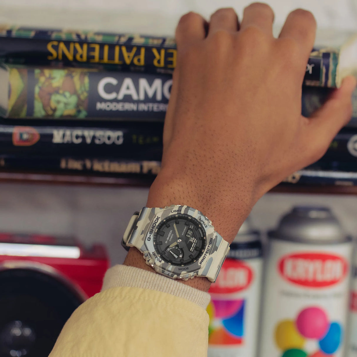 Casio G-SHOCK 2100 Series Camo Analogue Watch (GA-2100CM-5AER)