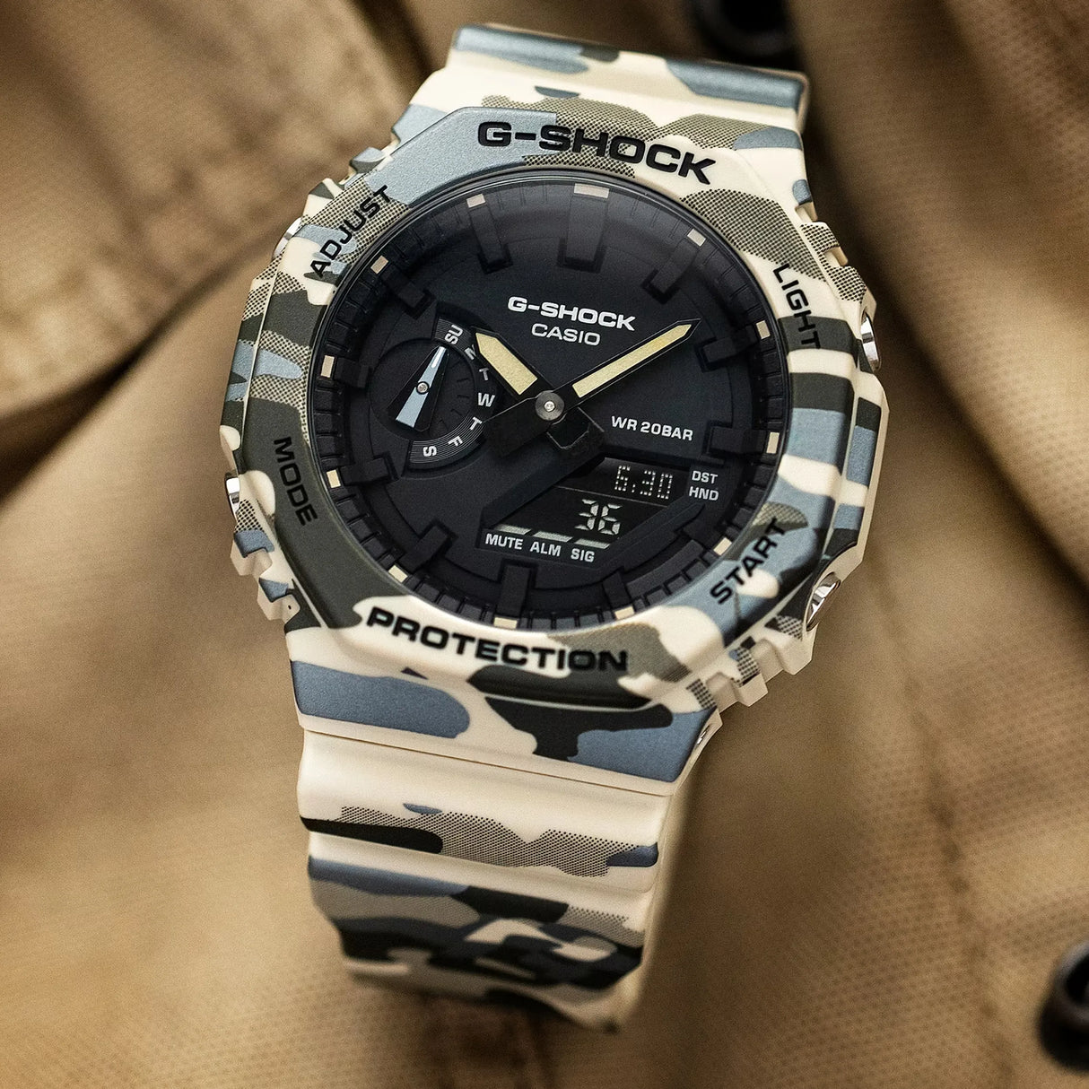 Casio G-SHOCK 2100 Series Camo Analogue Watch (GA-2100CM-5AER)