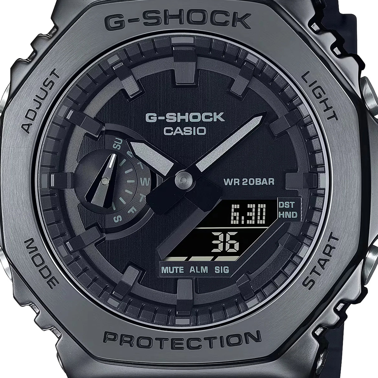 Casio G-SHOCK 2100 Series G-Metal Dual Display Watch (GM-2100BB-1AER)
