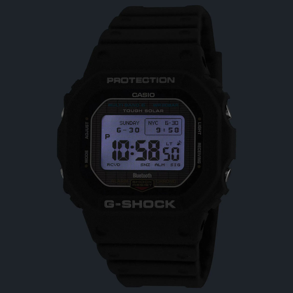 Casio G-SHOCK 5600 Series Multi-Band 6 Digital Watch (GW-BX5600-1ER)