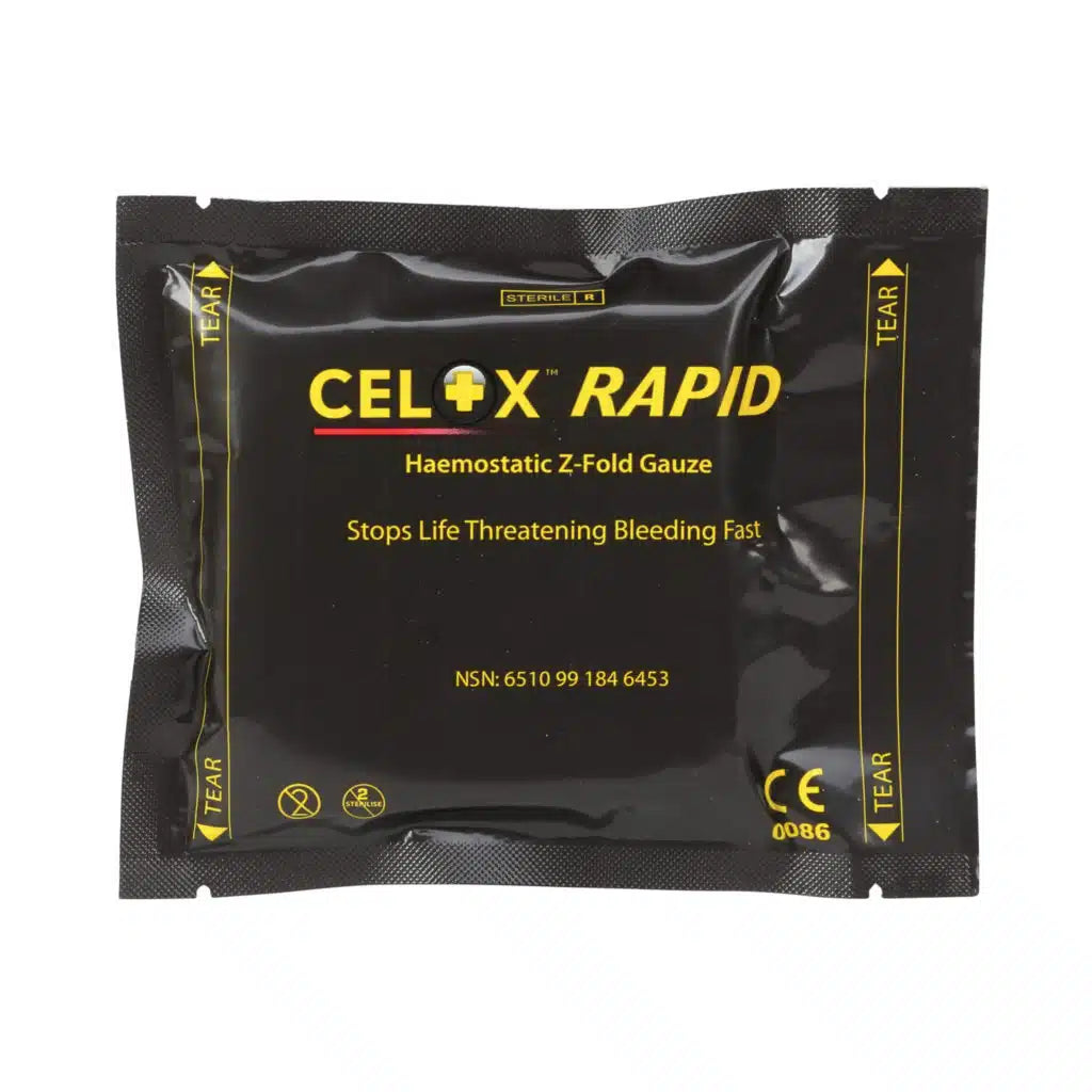 Celox Rapid Haemostatic Z-Fold Gauze 4