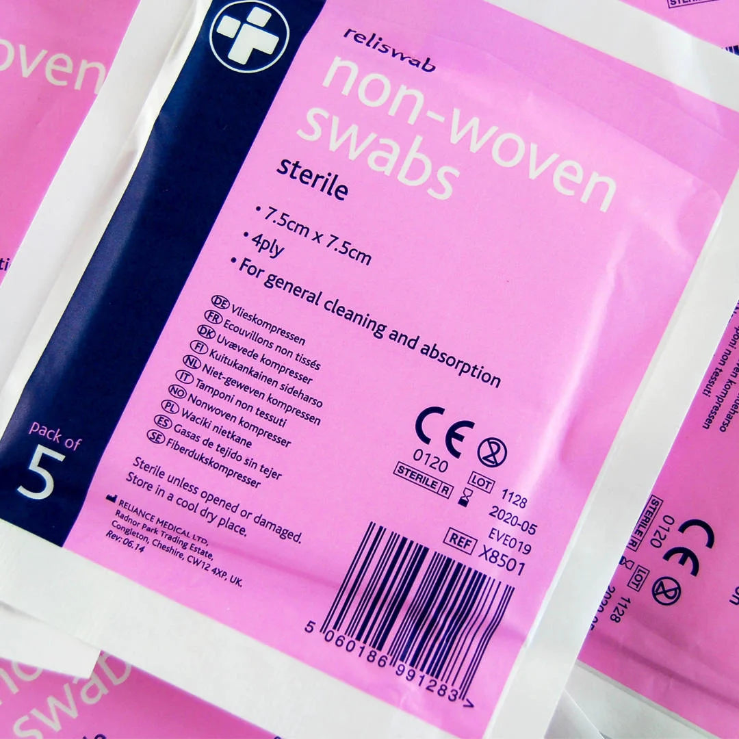 Sterile Non-Woven Swabs - 7.5 x 7.5cm 2