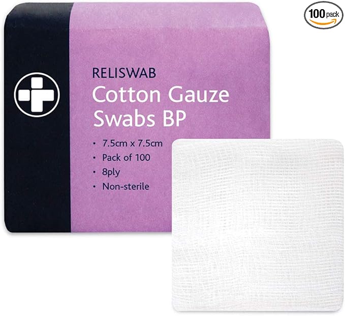 Non-Sterile Swabs - 7.5 x 7.5cm 1