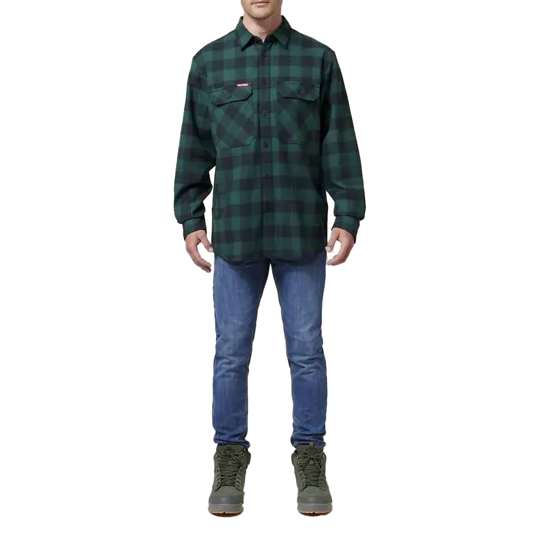 Hard Yakka Long Sleeve Check Flannel Shirt