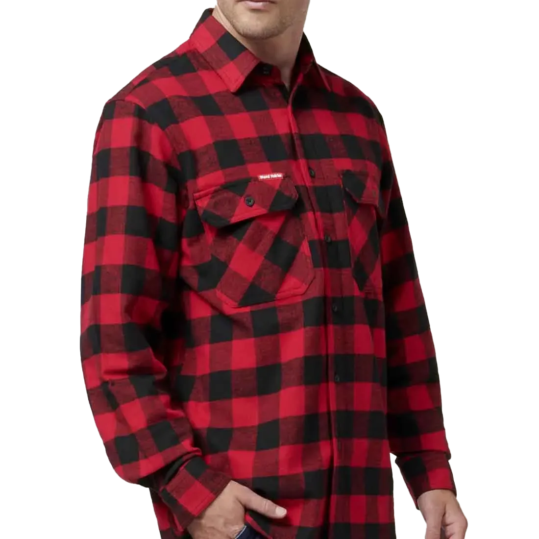 Hard Yakka Long Sleeve Check Flannel Shirt