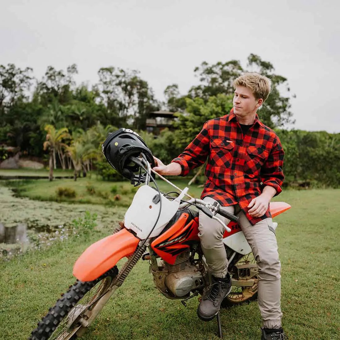 Hard Yakka Long Sleeve Check Flannel Shirt