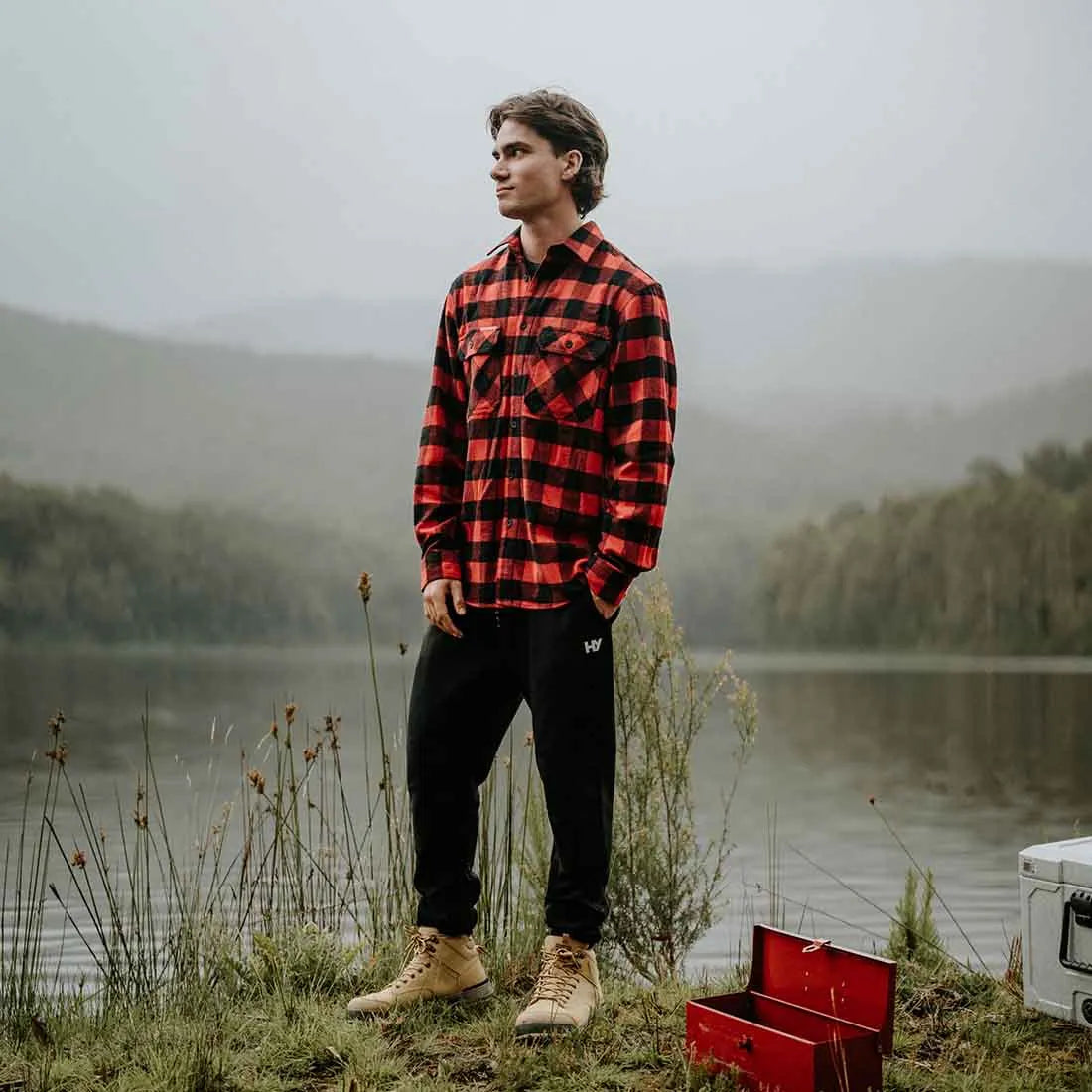Hard Yakka Long Sleeve Check Flannel Shirt