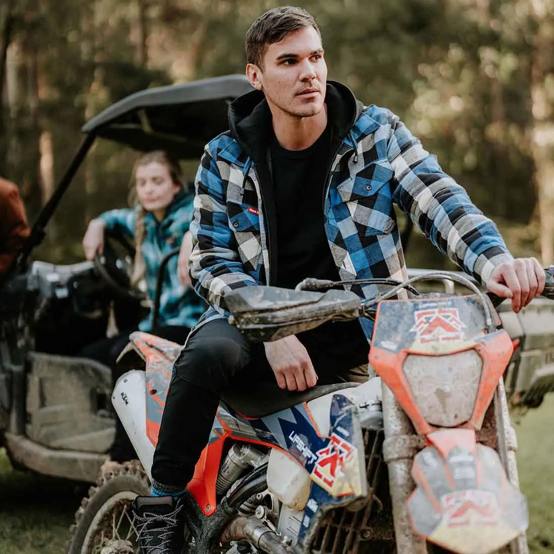 Hard Yakka Quilted Flannel Shacket