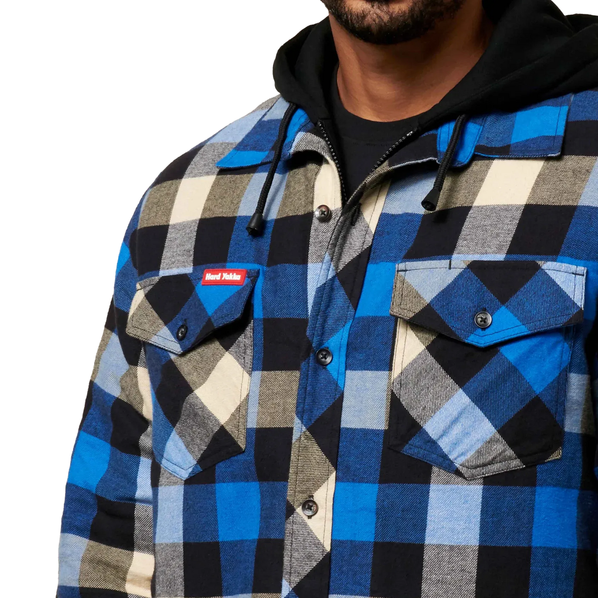 Hard Yakka Quilted Flannel Shacket