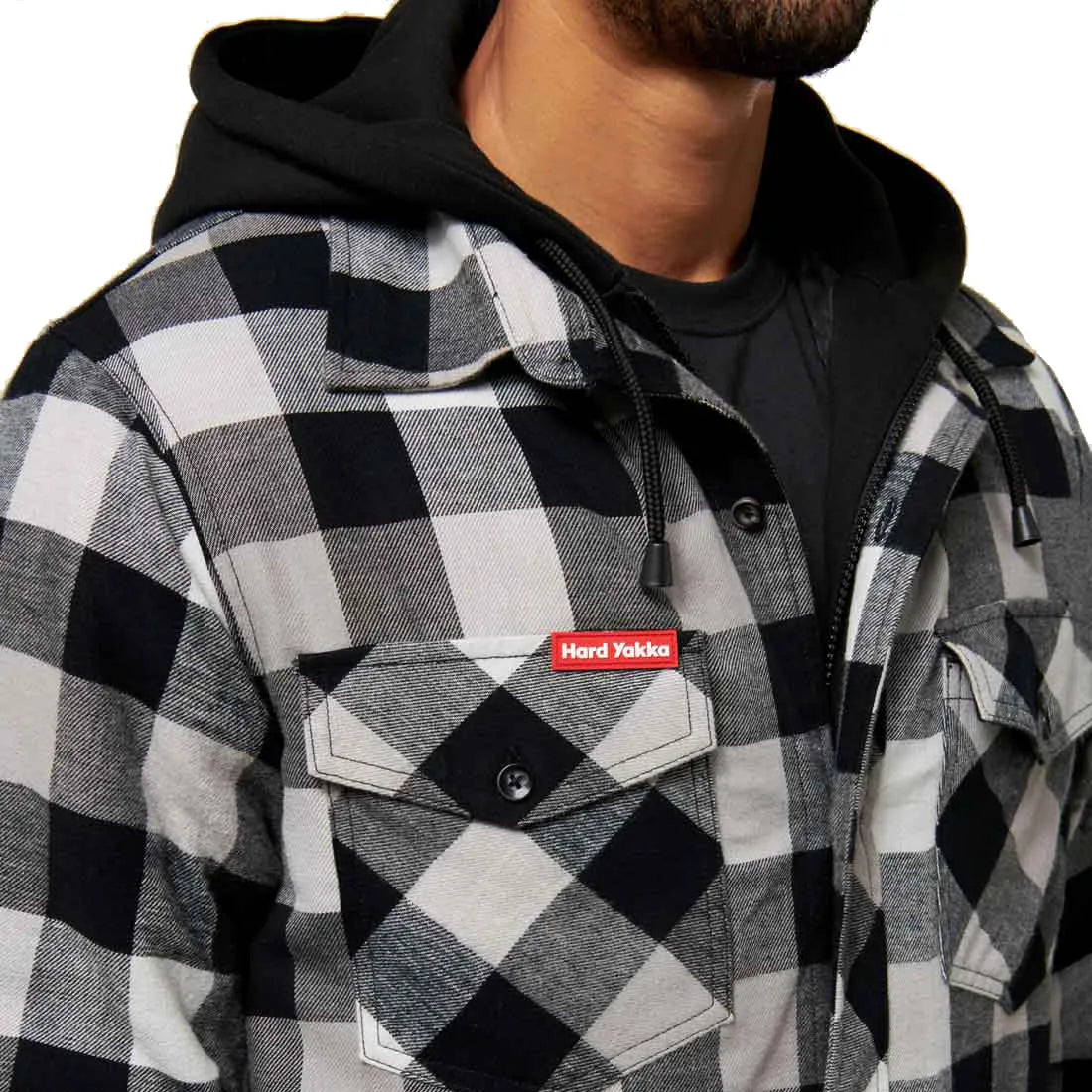 Hard Yakka Quilted Flannel Shacket
