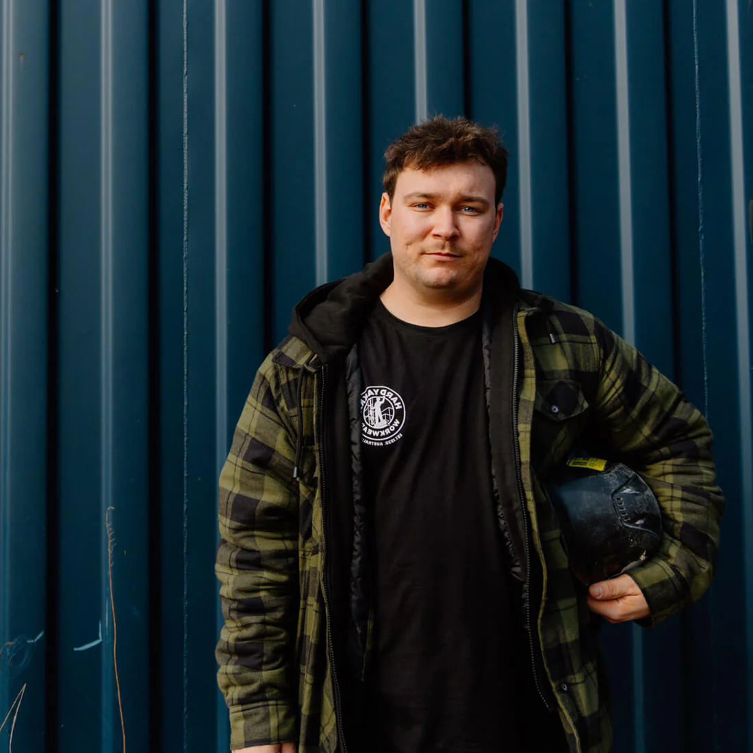 Hard Yakka Quilted Flannel Shacket