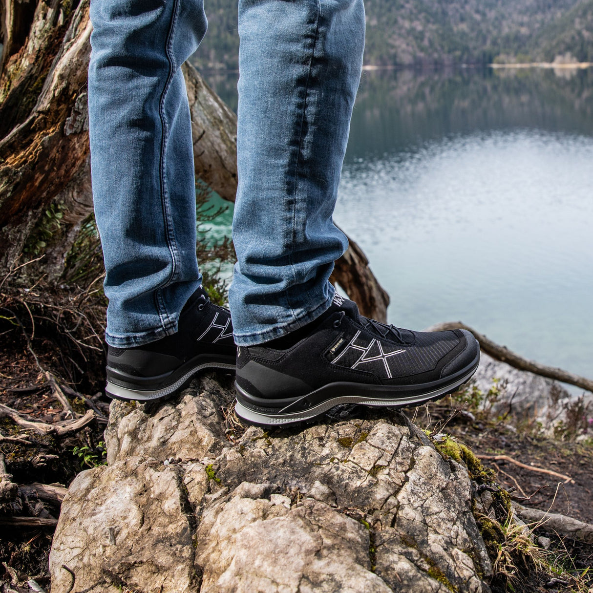 HAIX Black Eagle Adventure 3.0 GTX Low Shoes (Black/Silver)