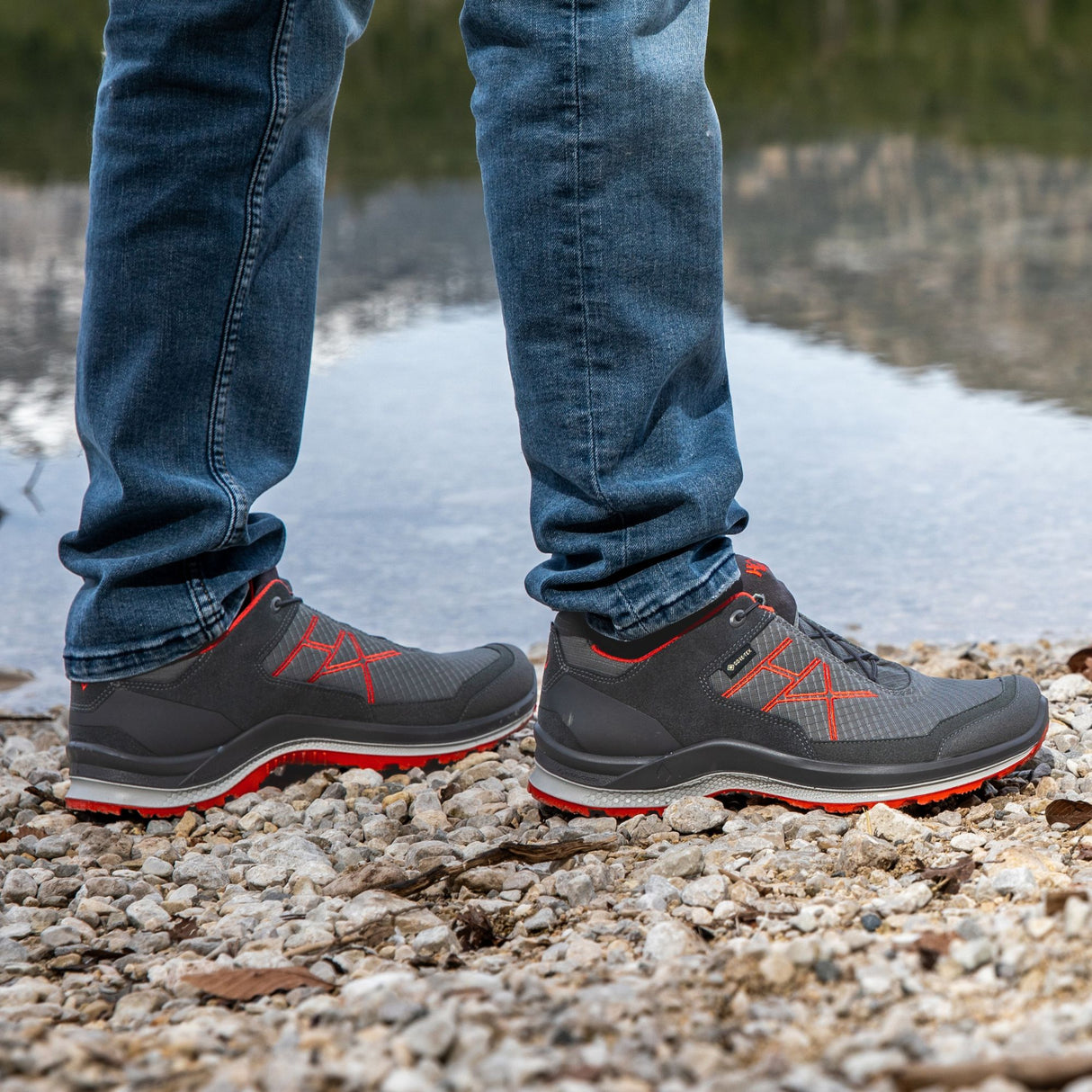 HAIX Black Eagle Adventure 3.0 GTX Low Shoes (Graphite/Orange)