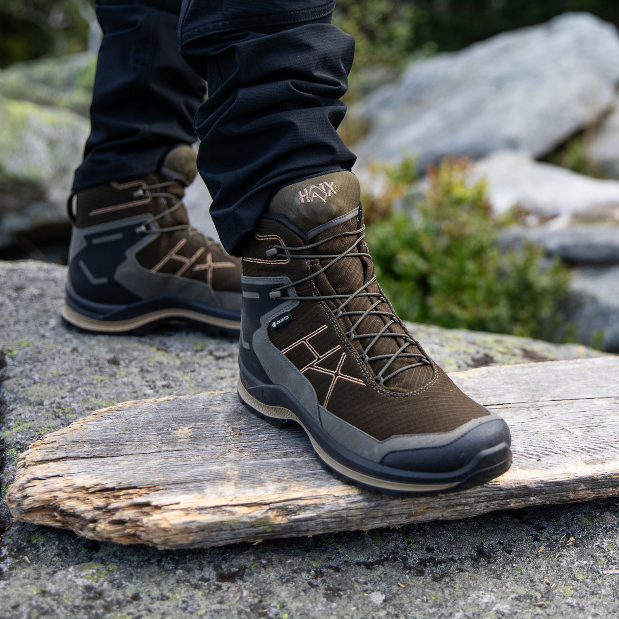 HAIX Black Eagle Adventure 3.0 GTX Mid Boots (Khaki/Rock)