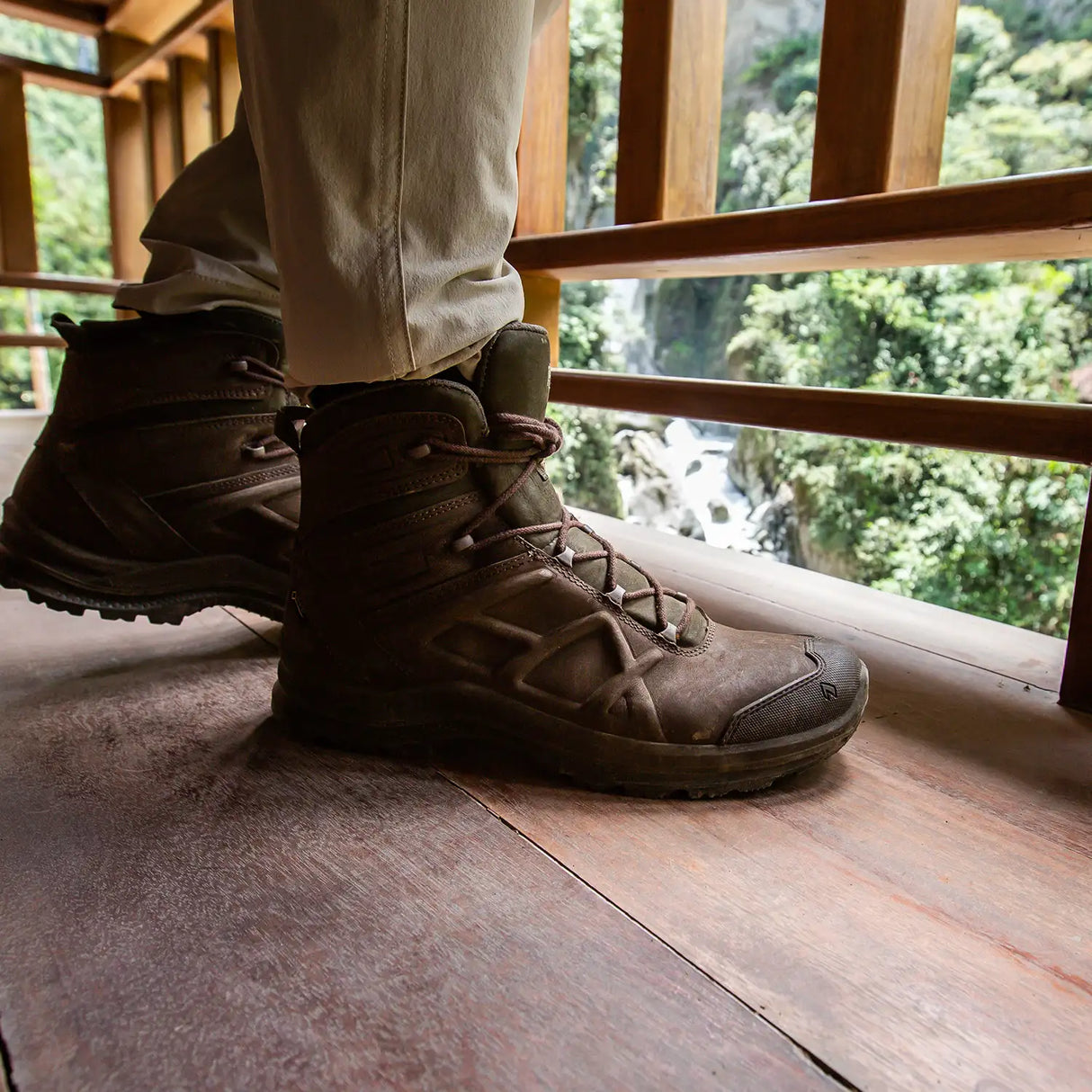 HAIX BLACK EAGLE Nature GTX Mid Boots (Brown)