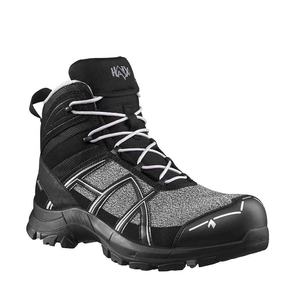 HAIX Black Eagle Safety Pro Mid S3 Boots (Black/Silver)