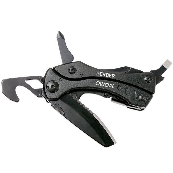 Gerber Crucial Multi-Tool w/ Strap Cutter (Black Oxide) (Customised)