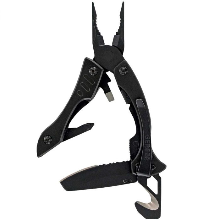 Gerber Crucial Multi-Tool w/ Strap Cutter (Black Oxide) (Customised)