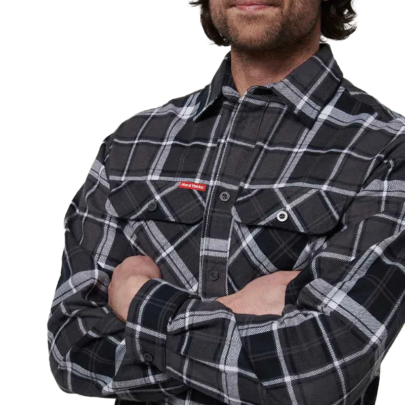 Hard Yakka Core Lightweight Checked Flannel Shirt