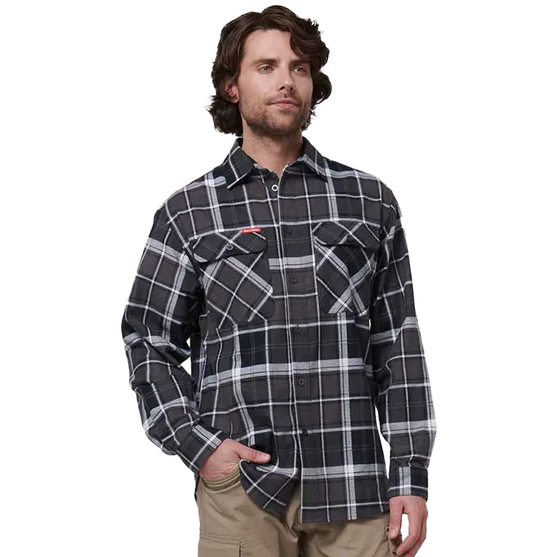 Hard Yakka Core Lightweight Checked Flannel Shirt