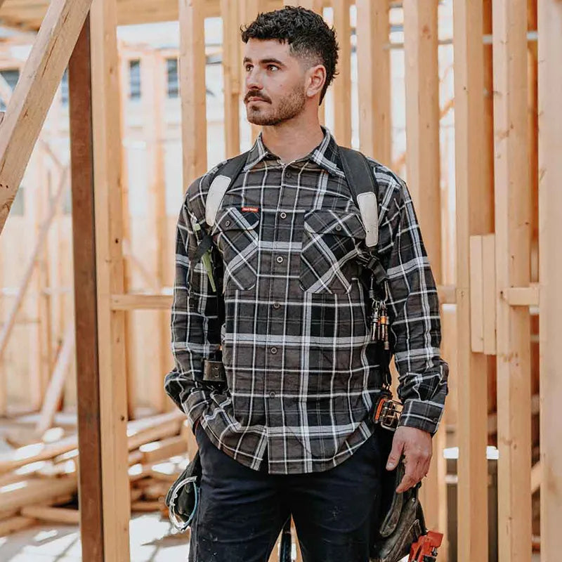 Hard Yakka Core Lightweight Checked Flannel Shirt