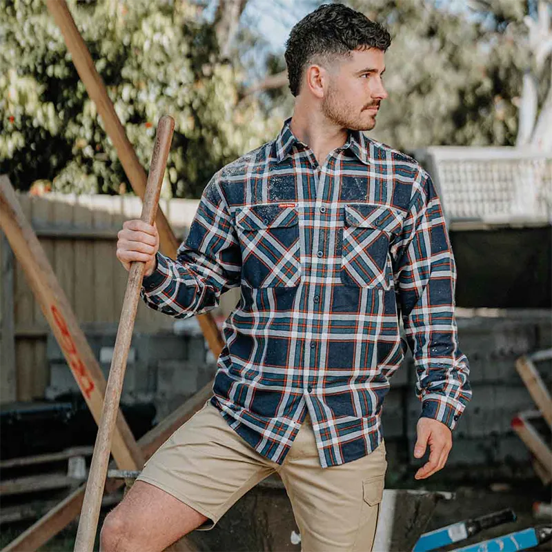 Hard Yakka Core Lightweight Checked Flannel Shirt