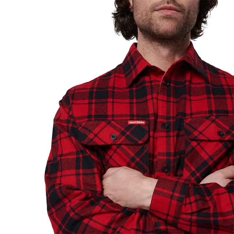 Hard Yakka Core Lightweight Checked Flannel Shirt
