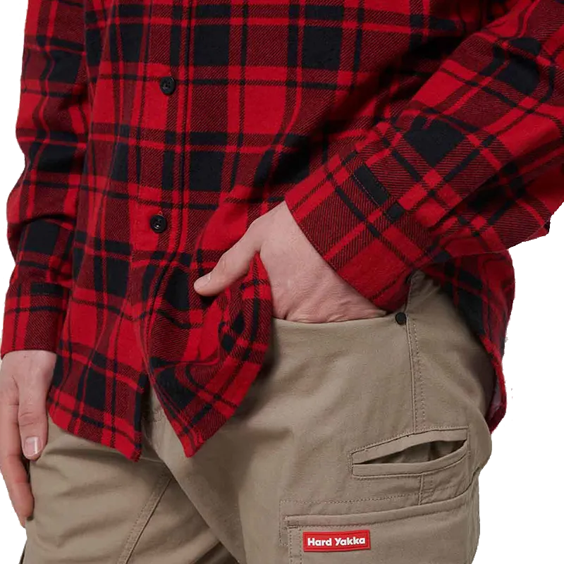 Hard Yakka Core Lightweight Checked Flannel Shirt