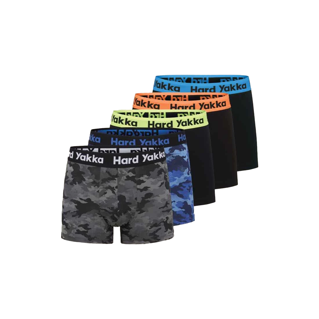 Hard Yakka Cotton Trunk Boxers Five Pack