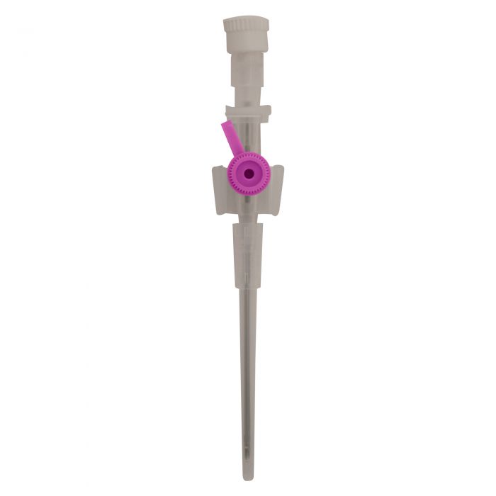 Ported I.V. Cannula - 20ga (Pink) 2