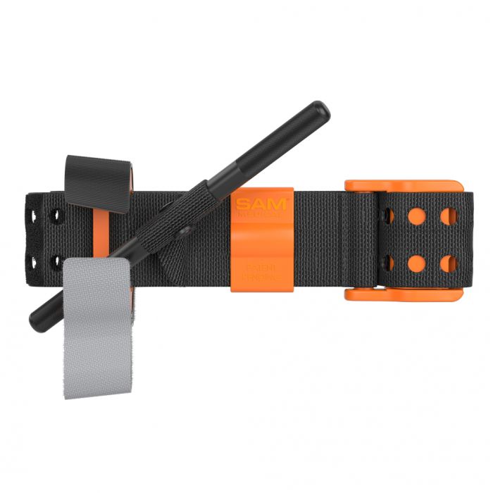 SAM XT Extremity XT600 Tourniquet w/ Metal Windlass (Civilian Black/Orange)