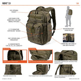 5.11 Woodland Camo RUSH12 2.0 Backpack