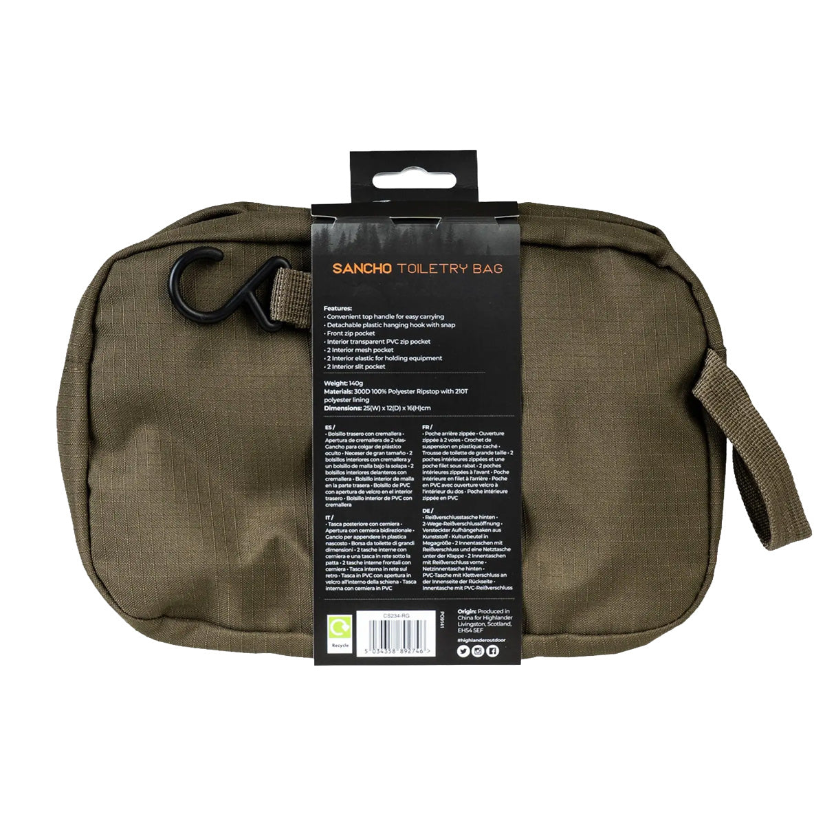 Highlander Sancho Toiletry Bag