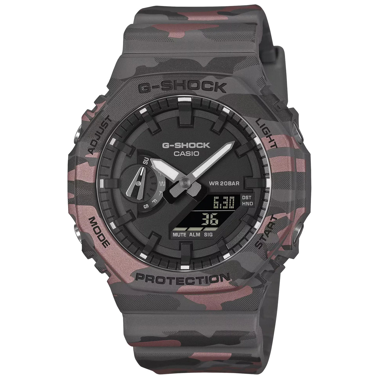 Casio G-SHOCK 2100 Series Camo Analogue Watch (GA-2100CM-8AER)