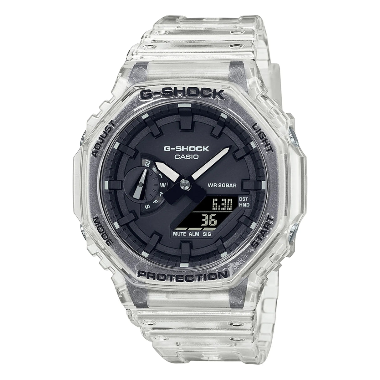 Casio G-SHOCK 2100 Series Skeleton Dual Display Watch (GA-2100SKE-7AER)