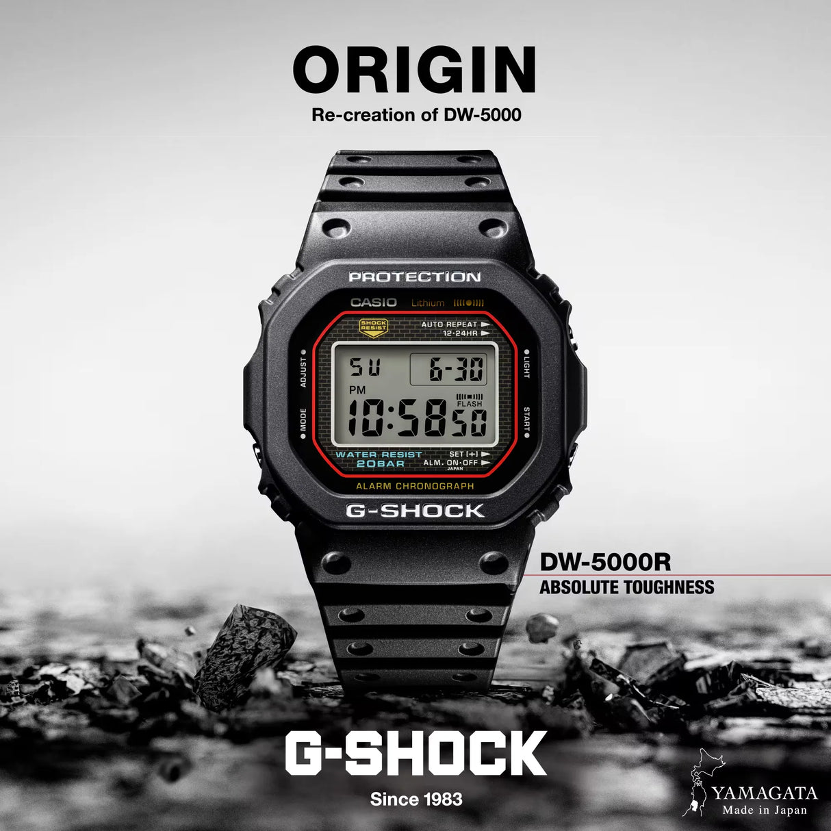 Casio G-SHOCK 5000 Series Origin Revival Digital Watch (DW-5000R-1AER)
