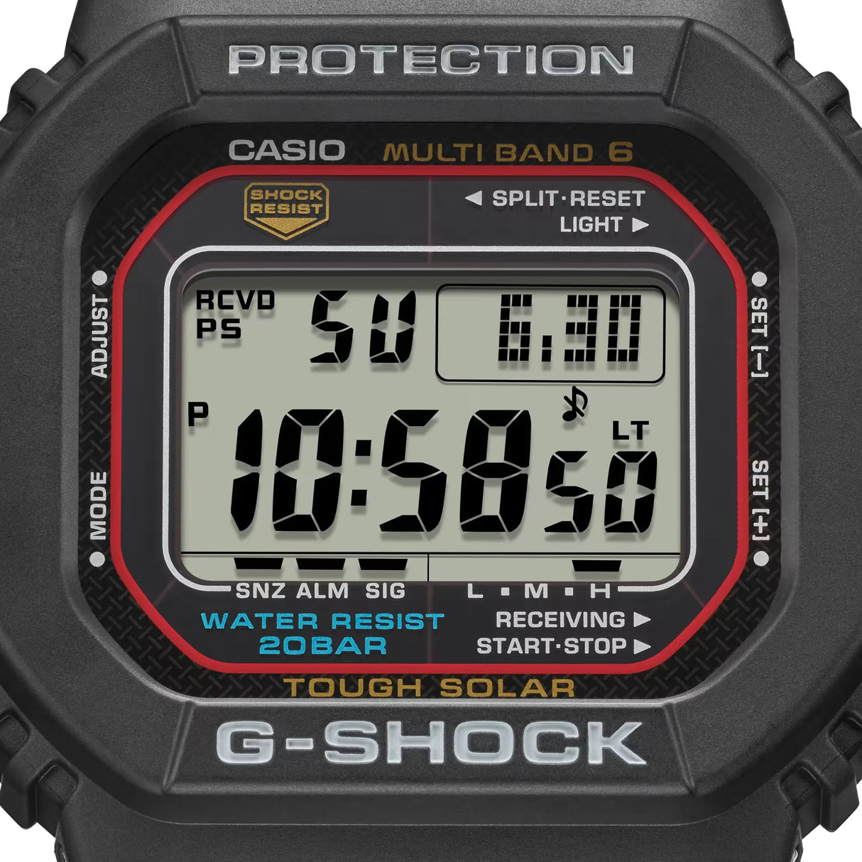 Casio G-SHOCK 5600 Series Multi-Band 6 Digital Watch (GW-M5610U-1ER)