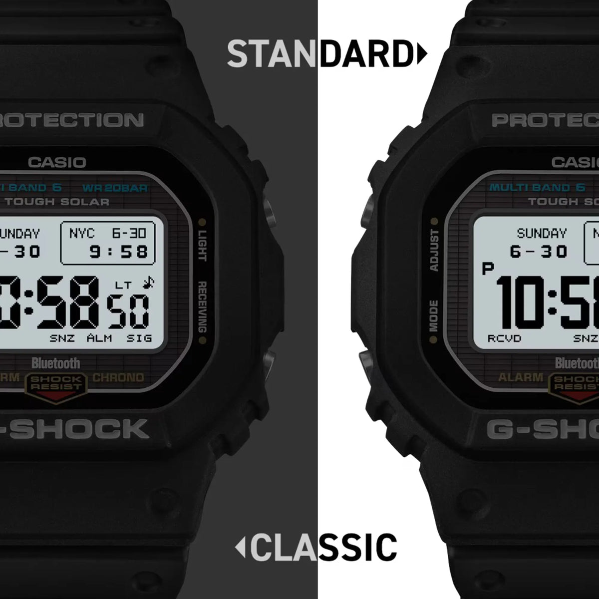 Casio G-SHOCK 5600 Series Multi-Band 6 Digital Watch (GW-BX5600-1ER)