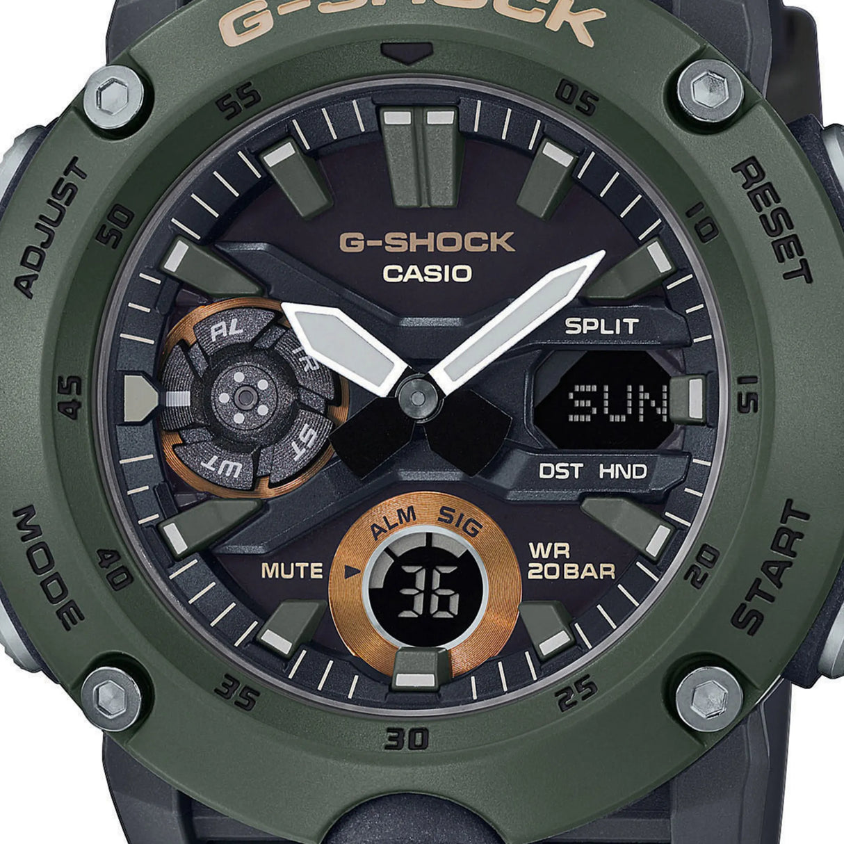 Casio G-SHOCK GA-2000 Series Carbon Core Guard Watch (GA-2000-3AER)