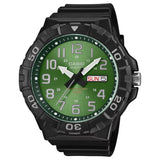 Casio Green Face Series Day/Date Analogue Watch (MRW-210H-3BVEF)