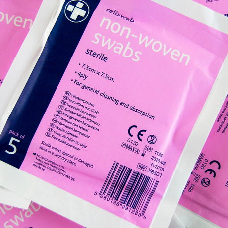 Sterile Non-Woven Swabs - 7.5 x 7.5cm 2