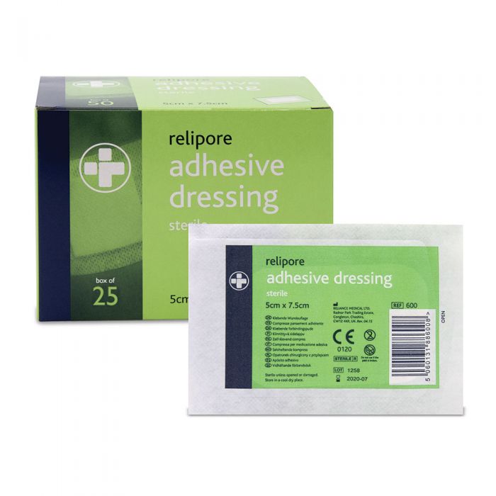 Adhesive Wound Pad - 5 x 7.5cm (Pack of 25)