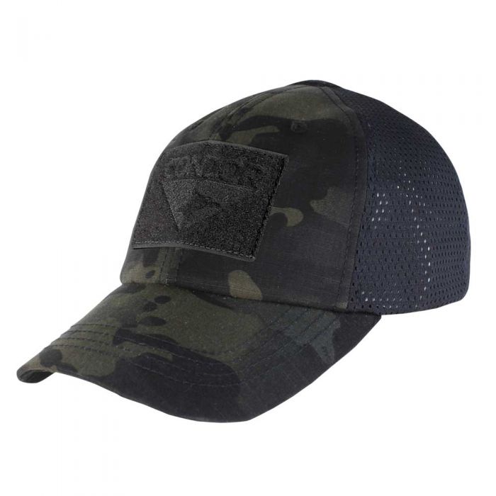 Condor MultiCam Mesh Tactical Cap (Black)