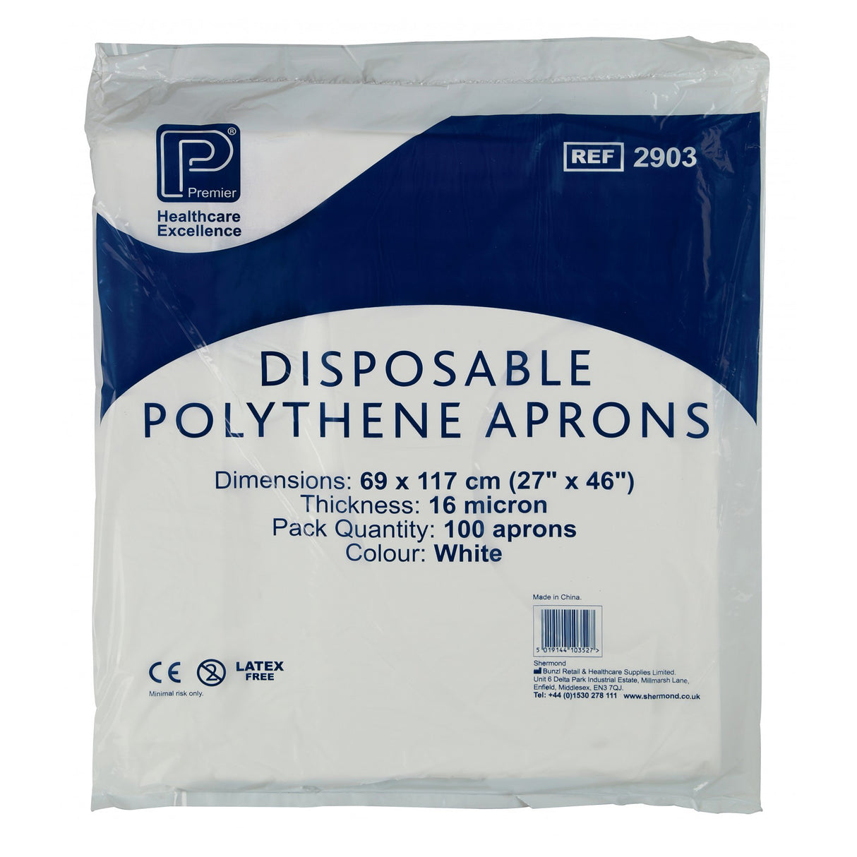 Disposable Plastic Aprons (Pack of 100)