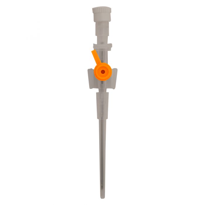 Ported I.V. Cannula - 14ga (Orange)