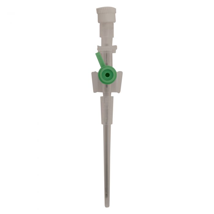 Ported I.V. Cannula - 18ga (Green)