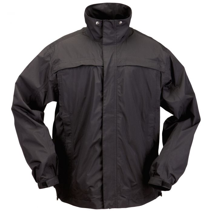 5.11 TACTICAL 48098 TAC DRY RAIN SHELL JACKET ULTRA-LIGHTWEIGHT BLACK Size sold Large