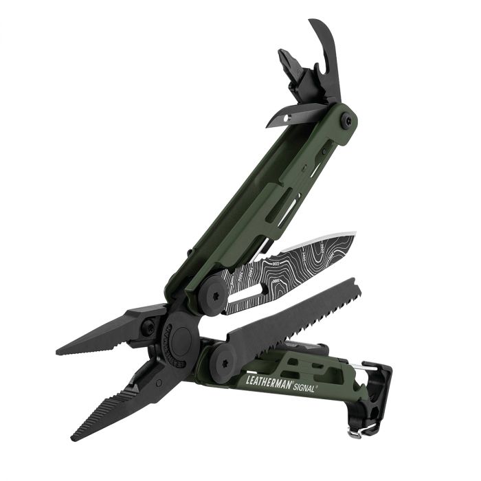 Leatherman Signal Topo Green Multi-Tool (with Nylon Sheath)