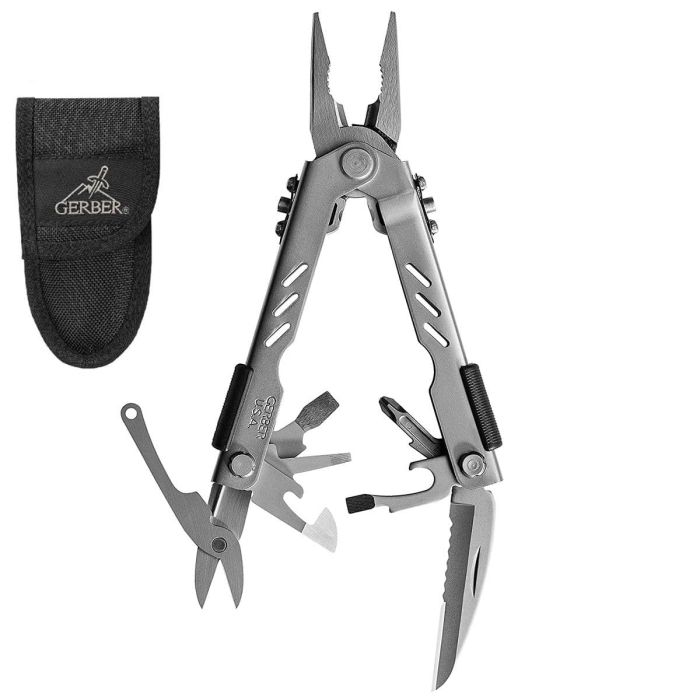 Gerber MP400 Compact Sport Multi-Tool (Stainless Steel w/ Nylon Sheath)